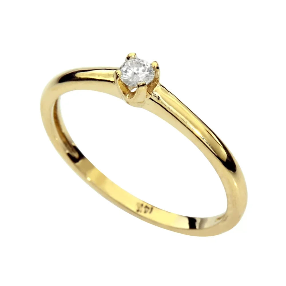 טבעת יהלום מעבדה, טבעת סוליטר עם יהלום מעבדה, טבעת זהב סוליטר עם יהלום,