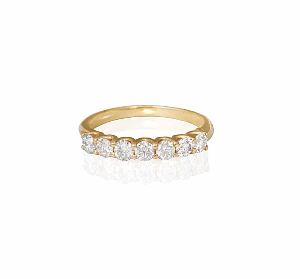 טבעת זהב עם יהלומים, טבעת איטרניטי, טבעת יהלומי מעבדה משלימה,